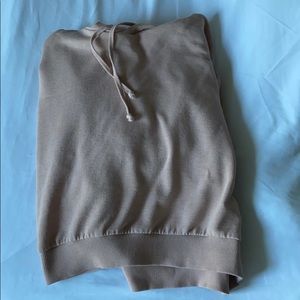 cropped soft pink hoodie